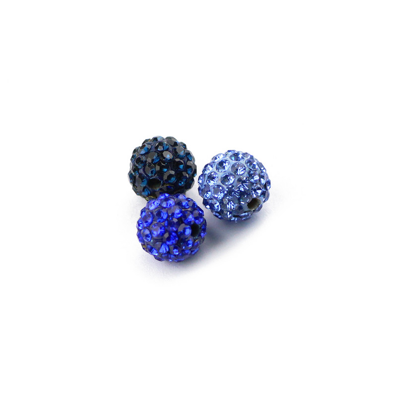 BTFBES 10mm 20db Micro Pave Beads Pave Crystal Disco Ball Kerek Agyag Laza gyöngyök Karkötő Nyaklánc Ékszer készítés Barkács kiegészítő