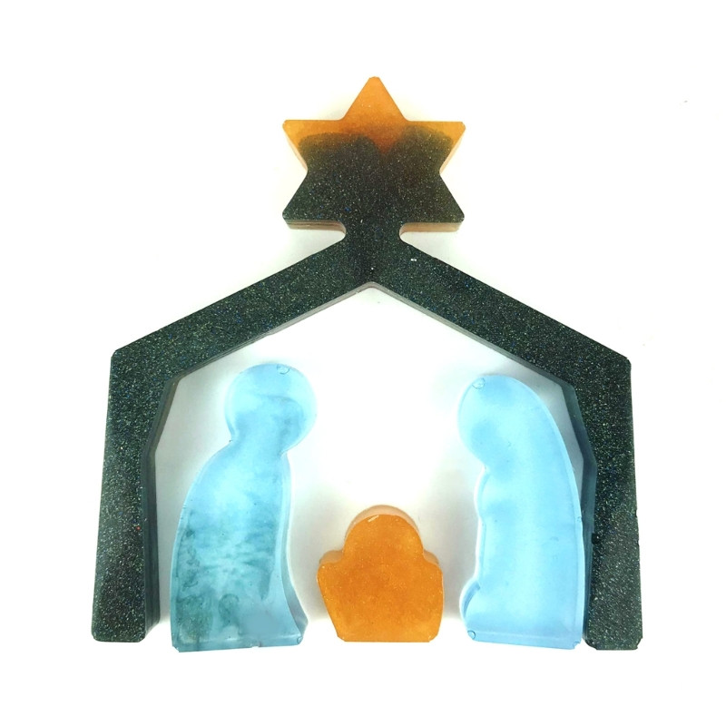 XXFD 2db Adventi naptár gyanta forma Karácsonyi díszforma Visszaszámlálás karácsonyig díszforma szett barkácsolás lakberendezési forma
