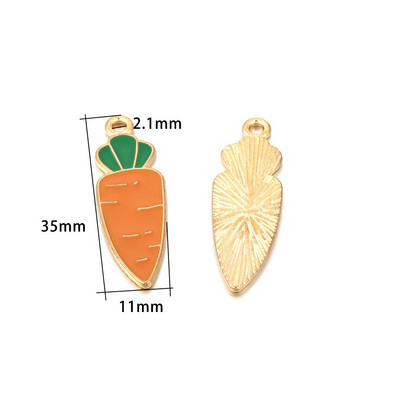 10 komada Zlatne boje Emajl Voće Trešnja Privjesci Privjesak za izradu nakita Naušnice Narukvica Ogrlica Dodaci DIY Rukotvorinski nalazi