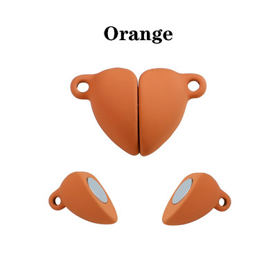 5 kompleta/vrećica u obliku srca, magnetske spojene kopče, šarene kožne uzice, konektor za narukvicu za DIY izradu nakita ogrlica za par