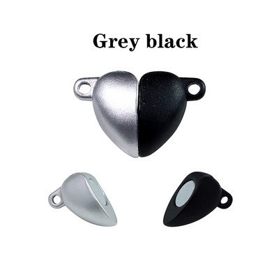 5 kompleta/vrećica u obliku srca, magnetske spojene kopče, šarene kožne uzice, konektor za narukvicu za DIY izradu nakita ogrlica za par