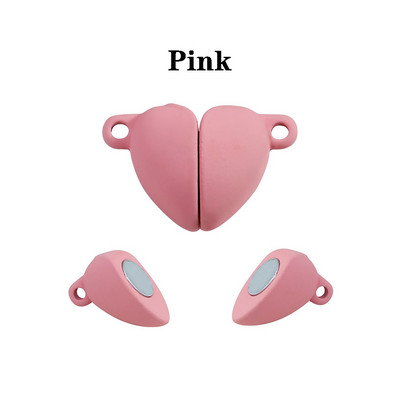 5 kompleta/vrećica u obliku srca, magnetske spojene kopče, šarene kožne uzice, konektor za narukvicu za DIY izradu nakita ogrlica za par