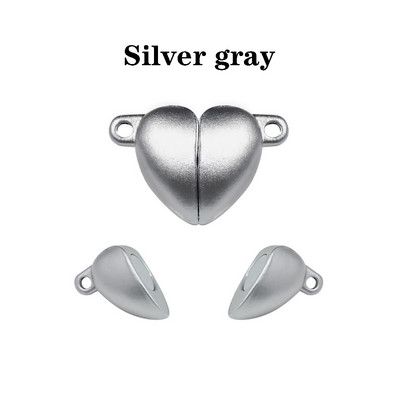 5 kompleta/vrećica u obliku srca, magnetske spojene kopče, šarene kožne uzice, konektor za narukvicu za DIY izradu nakita ogrlica za par