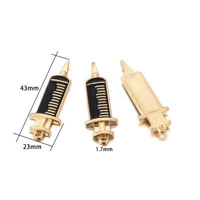 10 bucăți smalț pentru instrumente medicale, seringă, seringă, stetoscop, pandantiv pentru fabricarea de bijuterii, accesorii de artizanat