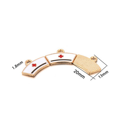 10 bucăți smalț pentru instrumente medicale, seringă, seringă, stetoscop, pandantiv pentru fabricarea de bijuterii, accesorii de artizanat