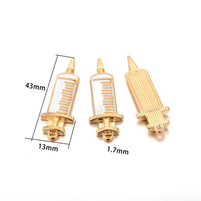 10 bucăți smalț pentru instrumente medicale, seringă, seringă, stetoscop, pandantiv pentru fabricarea de bijuterii, accesorii de artizanat