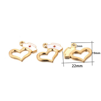 10 bucăți smalț pentru instrumente medicale, seringă, seringă, stetoscop, pandantiv pentru fabricarea de bijuterii, accesorii de artizanat