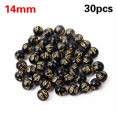 50/100kom Buddha Charms Perle crne zlatne boje s izrezbarenim zlatnim zmajem Kineska Pixiu narukvica DIY perle za izradu nakita
