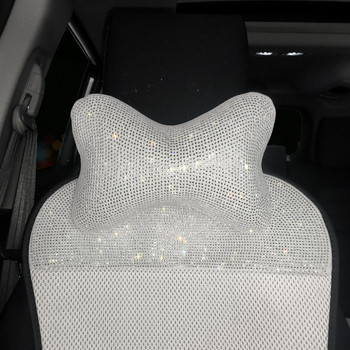 Плюшени бели кристали Four Seasons Универсална калъфка за столче за кола Интериорни орнаменти на автомобила