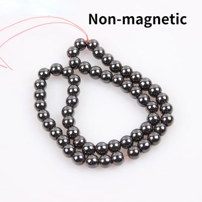 Hematit magnetice și nemagnetice Mărgele rotunde libere pentru realizarea de bijuterii DIY brățări colier cercei hematit accesorii