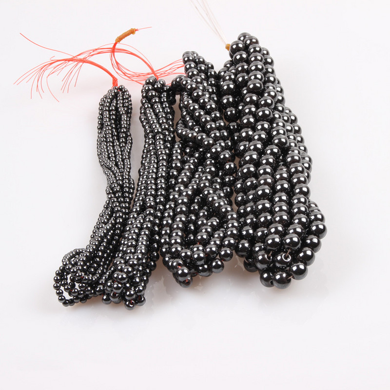 Hematit magnetice și nemagnetice Mărgele rotunde libere pentru realizarea de bijuterii DIY brățări colier cercei hematit accesorii