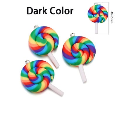 10 vnt. / Lot Cuty spalvingi polimeriniai moliniai ledinukai pakabukas auskarams karoliai apyrankės „pasidaryk pats“ papuošalų kūrimo priedai