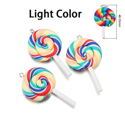 10 vnt. / Lot Cuty spalvingi polimeriniai moliniai ledinukai pakabukas auskarams karoliai apyrankės „pasidaryk pats“ papuošalų kūrimo priedai