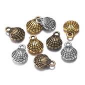 12db 13x10mm-es bűbáj kétoldalas kagyló antik medálok készítése ékszer kellékek keresése barkács kézzel készített kézműves