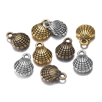 12db 13x10mm-es bűbáj kétoldalas kagyló antik medálok készítése ékszer kellékek keresése barkács kézzel készített kézműves