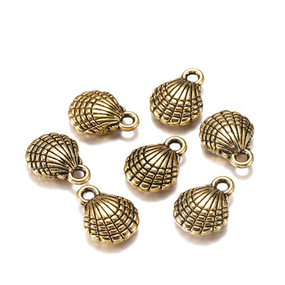 12db 13x10mm-es bűbáj kétoldalas kagyló antik medálok készítése ékszer kellékek keresése barkács kézzel készített kézműves