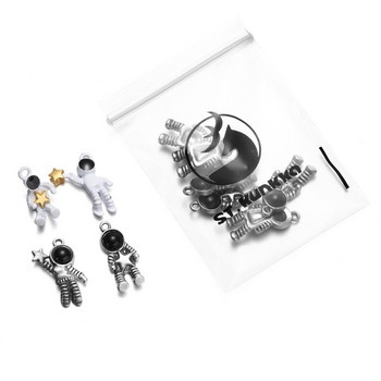 10 τμχ Charms Space Man Universe Astronaut Star Αντίκες ασημένιο μενταγιόν για DIY Θιβετιανά κοσμήματα κατασκευής χειροποίητων αξεσουάρ