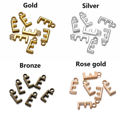 26-30db Charms Alphabet AZ Letters Antik ezüst színű medálok barkácsolás, kézzel készített tibeti ékszer