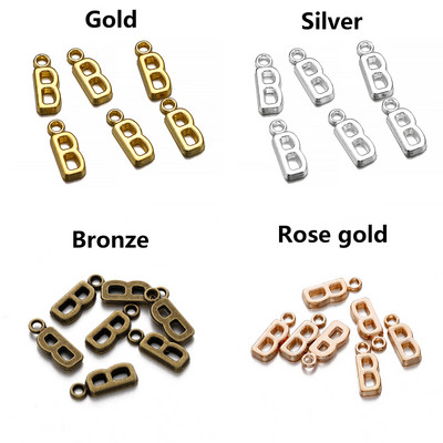 26-30db Charms Alphabet AZ Letters Antik ezüst színű medálok barkácsolás, kézzel készített tibeti ékszer