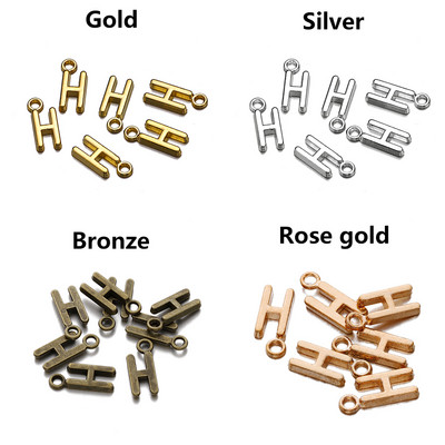 26-30db Charms Alphabet AZ Letters Antik ezüst színű medálok barkácsolás, kézzel készített tibeti ékszer