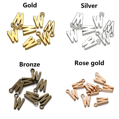 26-30db Charms Alphabet AZ Letters Antik ezüst színű medálok barkácsolás, kézzel készített tibeti ékszer