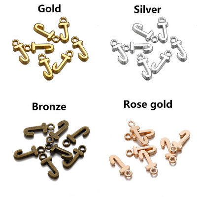 26-30db Charms Alphabet AZ Letters Antik ezüst színű medálok barkácsolás, kézzel készített tibeti ékszer