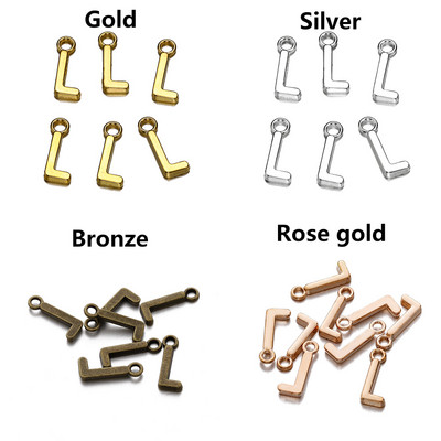 26-30db Charms Alphabet AZ Letters Antik ezüst színű medálok barkácsolás, kézzel készített tibeti ékszer