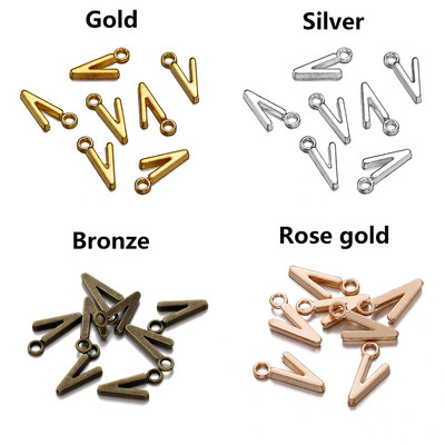 26-30db Charms Alphabet AZ Letters Antik ezüst színű medálok barkácsolás, kézzel készített tibeti ékszer