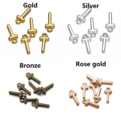 26-30db Charms Alphabet AZ Letters Antik ezüst színű medálok barkácsolás, kézzel készített tibeti ékszer