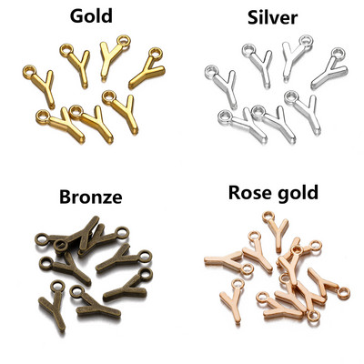 26-30db Charms Alphabet AZ Letters Antik ezüst színű medálok barkácsolás, kézzel készített tibeti ékszer