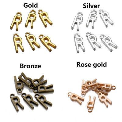 26-30db Charms Alphabet AZ Letters Antik ezüst színű medálok barkácsolás, kézzel készített tibeti ékszer