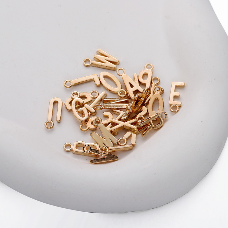 26-30db Charms Alphabet AZ Letters Antik ezüst színű medálok barkácsolás, kézzel készített tibeti ékszer