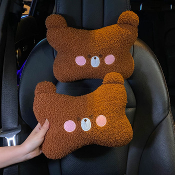 Νέα Cartoon Bear Car Εσωτερικά Διακοσμητικά Στήριγμα μέσης Μαξιλάρι μέσης Διακόσμηση μαξιλαριού λαιμού αυτοκινήτου