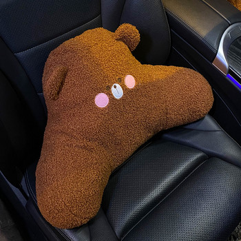 Νέα Cartoon Bear Car Εσωτερικά Διακοσμητικά Στήριγμα μέσης Μαξιλάρι μέσης Διακόσμηση μαξιλαριού λαιμού αυτοκινήτου