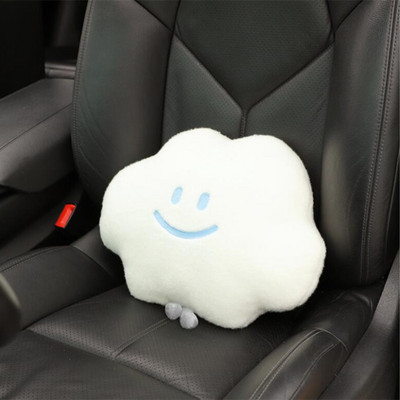 Rajzfilm Smile Cloud plüss univerzális autó derék nyakpárna Aranyos autóbelső kiegészítők