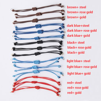 Βραχιόλι Fnixtar 5Pcs/Lot Rope Making Adjustable Rope Chain Braid Bracelets For Women DIY Χειροποίητα κοσμήματα αλυσίδας κατασκευής