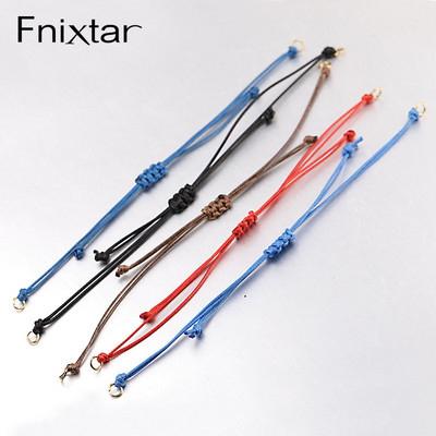 Βραχιόλι Fnixtar 5Pcs/Lot Rope Making Adjustable Rope Chain Braid Bracelets For Women DIY Χειροποίητα κοσμήματα αλυσίδας κατασκευής