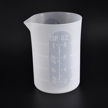 3 бр. 100 мл силиконова мерителна чаша Епоксидна разделна чаша от смола Силиконова форма Ръчно изработена направи си сам UV инструмент за правене на бижута Чаша от епоксидна смола