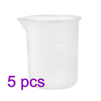 3db 100 ml-es szilikon mérőpohár Epoxy Split Cup gyanta szilikon forma kézzel barkácsolt UV ékszerkészítő eszköz Epoxi gyanta csésze