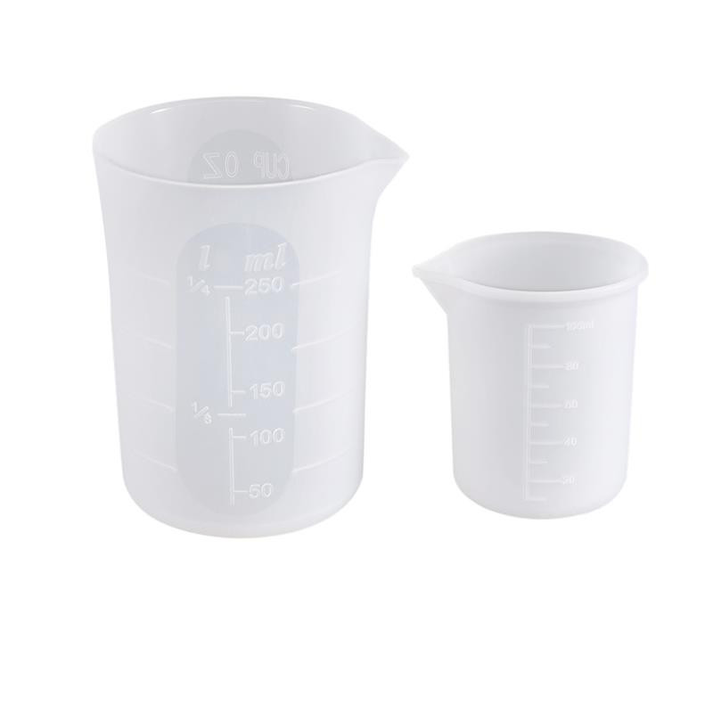 3db 100 ml-es szilikon mérőpohár Epoxy Split Cup gyanta szilikon forma kézzel barkácsolt UV ékszerkészítő eszköz Epoxi gyanta csésze