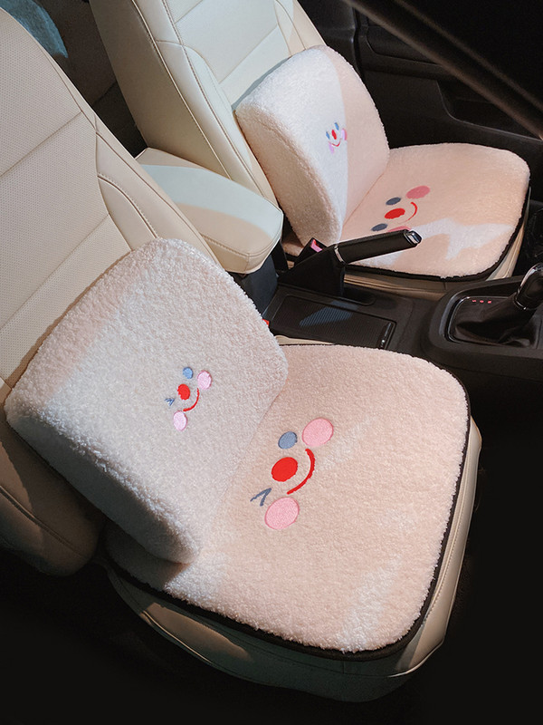 Nauja juosmens atramine pagalvė Kūrybiška miela, patogi avienos vilnos nugaros atramos pagalvė Atminties putplasčio automobilio juosmens pagalvė