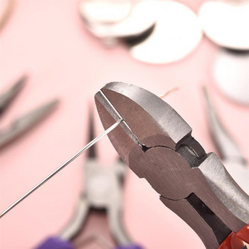 Εργαλεία κατασκευής κοσμημάτων Στρογγυλή μύτη Κοπή πένσα κοσμημάτων Εργαλεία DIY Εξοπλισμός Πένσα Fit Handcraft Beadwork Επισκευή
