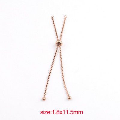 Βραχιόλι με κολιέ Fnixtar 12Pcs/Παρτίδα 1,8mm Ρυθμιζόμενο κουτί από ανοξείδωτο ατσάλι με ολισθαίνουσα αλυσίδα για κοσμήματα