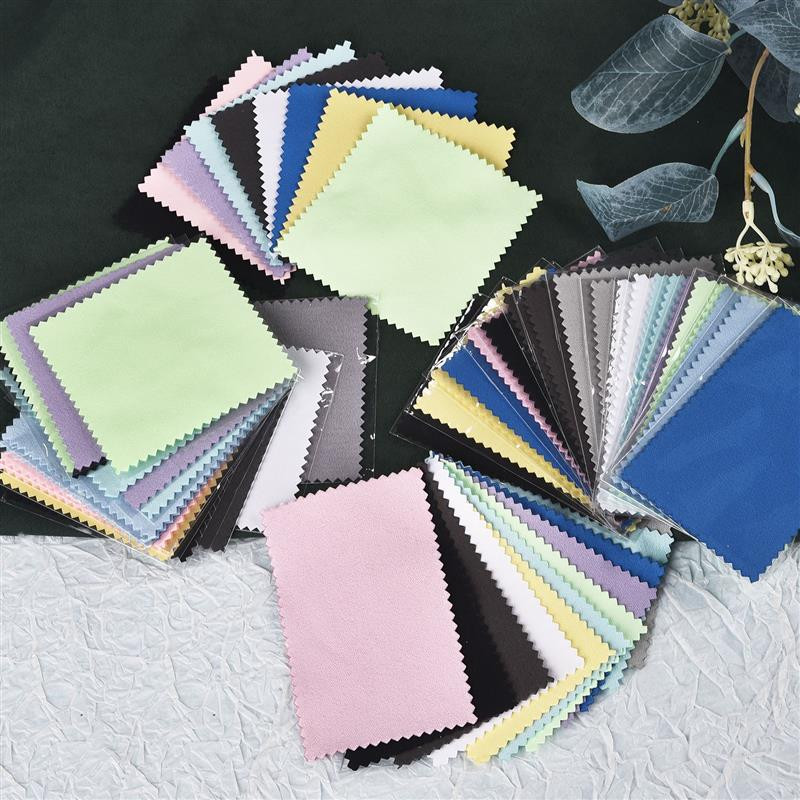 50 bucăți 10x6,5 cm argintiu pânză de lustruit pentru curățarea bijuteriilor anti ternire, reutilizabilă, moale, pânză de ștergere, pentru menținerea bijuteriilor, instrumente strălucitoare