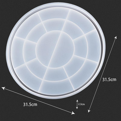 Epoksidinės dervos padėklo forma „pasidaryk pats“ silikoninė forma, skirta „pasidaryk pats“ dervos papuošalų gaminimo priemonė arbatos padėklas namų dekoravimui liejimo forma
