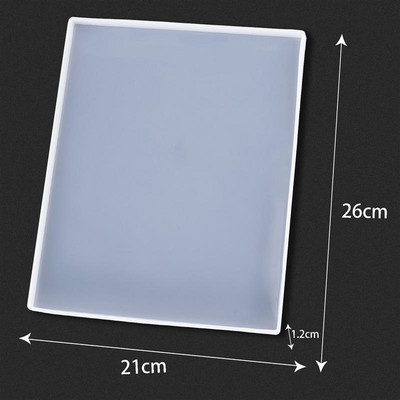 Epoksidinės dervos padėklo forma „pasidaryk pats“ silikoninė forma, skirta „pasidaryk pats“ dervos papuošalų gaminimo priemonė arbatos padėklas namų dekoravimui liejimo forma