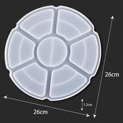 Epoksidinės dervos padėklo forma „pasidaryk pats“ silikoninė forma, skirta „pasidaryk pats“ dervos papuošalų gaminimo priemonė arbatos padėklas namų dekoravimui liejimo forma