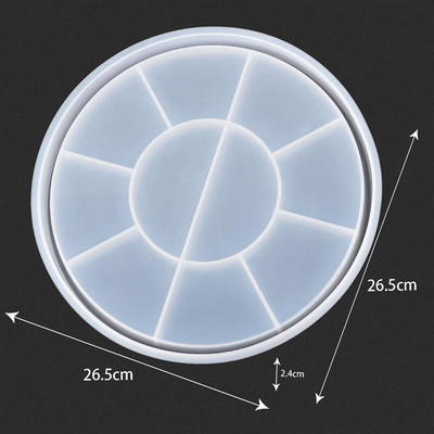 Epoksidinės dervos padėklo forma „pasidaryk pats“ silikoninė forma, skirta „pasidaryk pats“ dervos papuošalų gaminimo priemonė arbatos padėklas namų dekoravimui liejimo forma