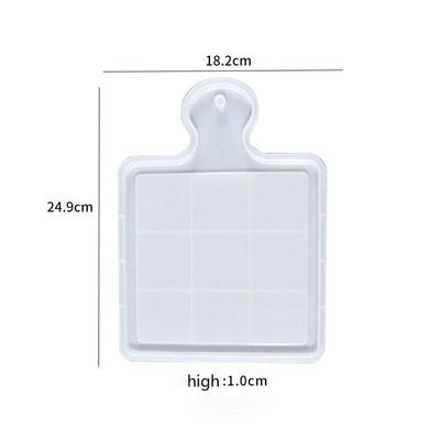 Epoksidinės dervos padėklo forma „pasidaryk pats“ silikoninė forma, skirta „pasidaryk pats“ dervos papuošalų gaminimo priemonė arbatos padėklas namų dekoravimui liejimo forma