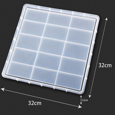 Epoksidinės dervos padėklo forma „pasidaryk pats“ silikoninė forma, skirta „pasidaryk pats“ dervos papuošalų gaminimo priemonė arbatos padėklas namų dekoravimui liejimo forma